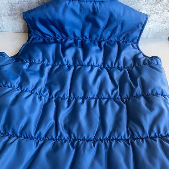 Reversible Blue & Blue Plaid Vest Sz M - Picture 5 of 5